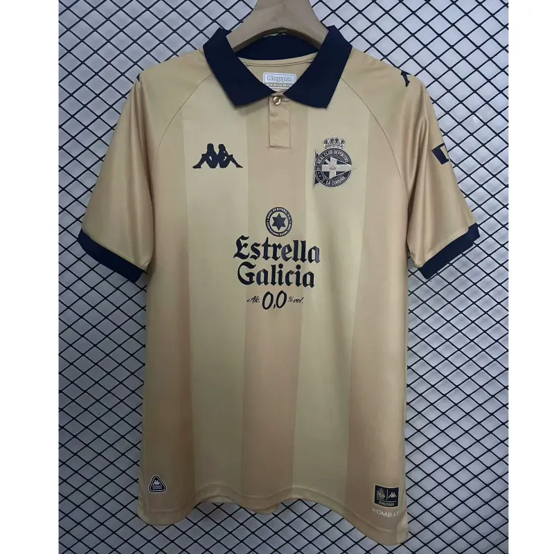 Camiseta Deportivo de La Coruña 2025 25 Aniversario Beige