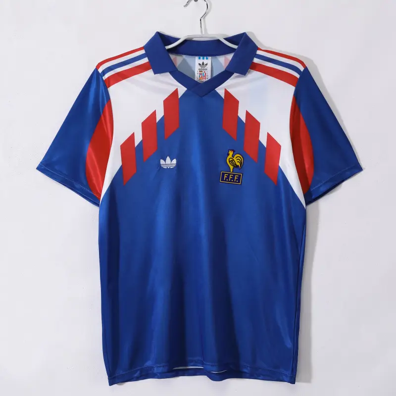 Camiseta Francia Retro 1990 Home Azul