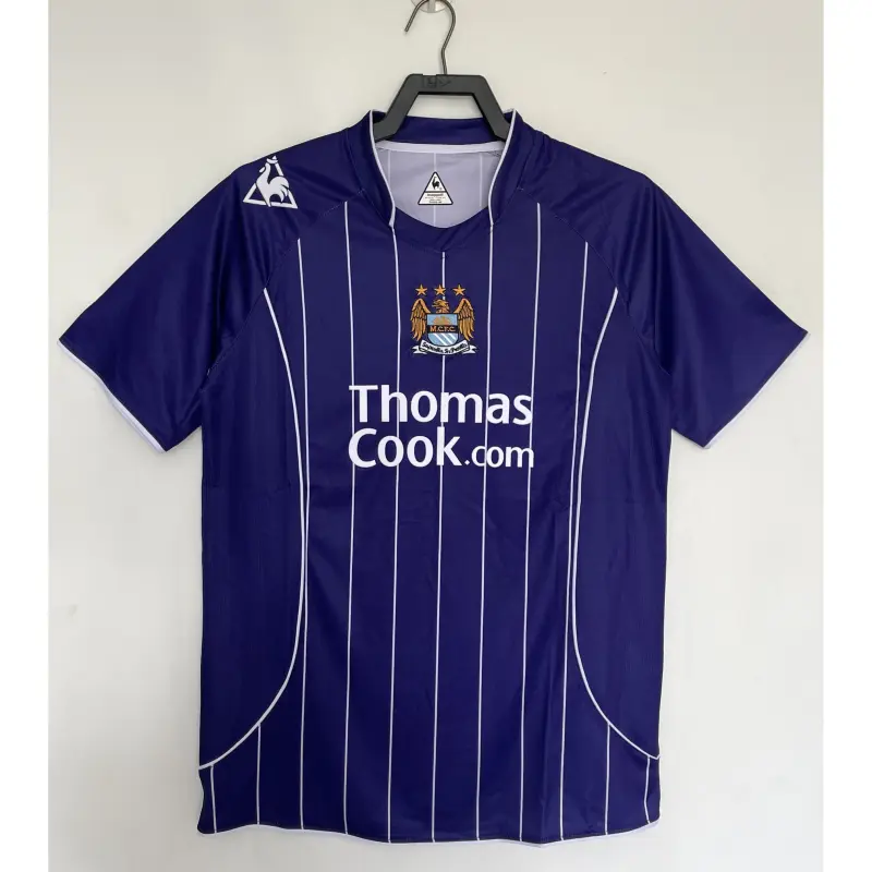 Camiseta Manchester City Retro Away 2007/08 Azul