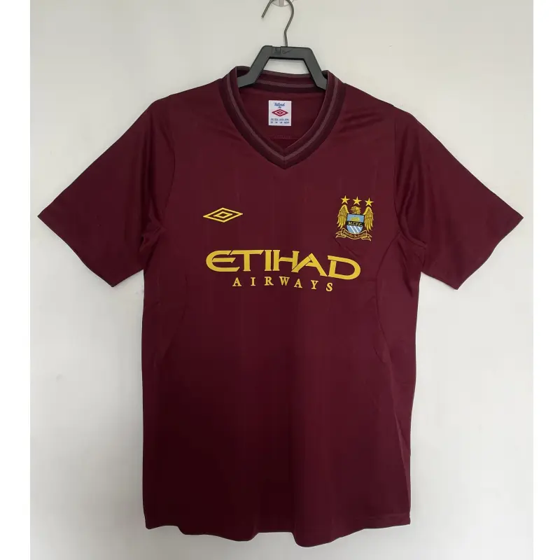Camiseta Manchester City Retro 2012/13 Away Rojo Oscuro