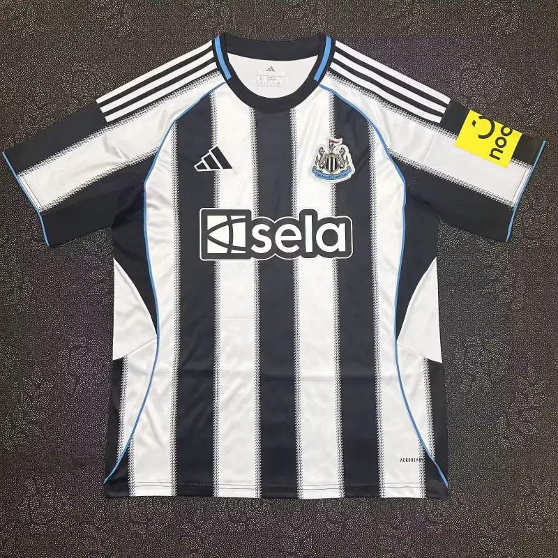 Camiseta Newcastle United 2025/2026 Home Negro/Blanco