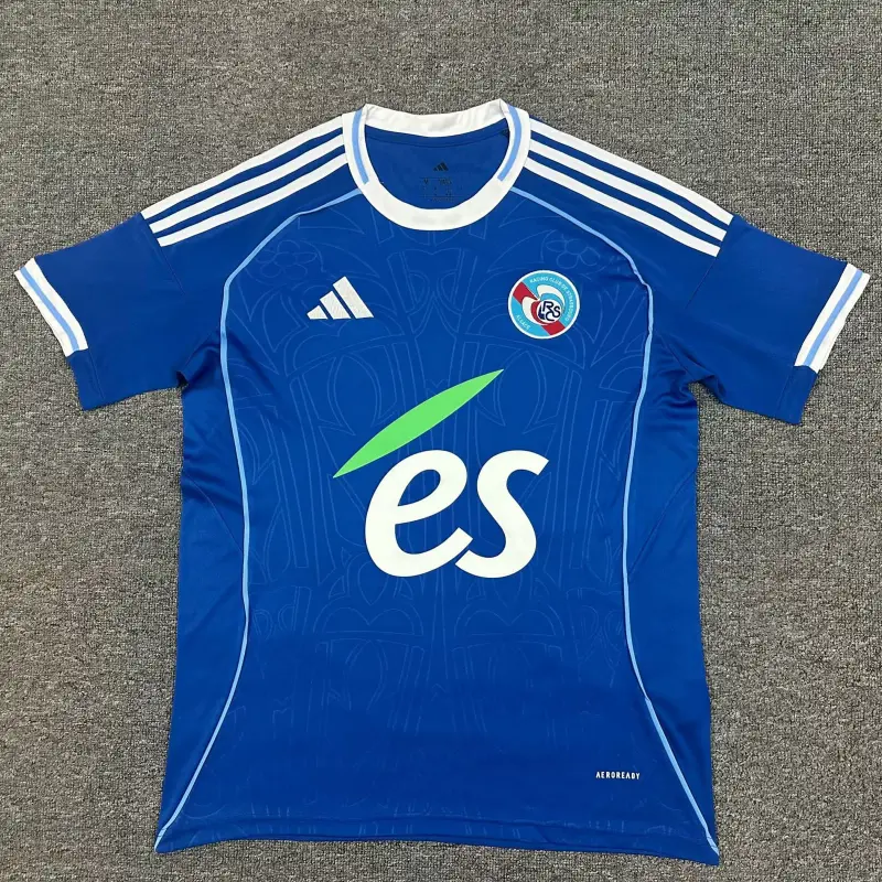 Camiseta Racing Strasbourg 2025/2026 Home Azul