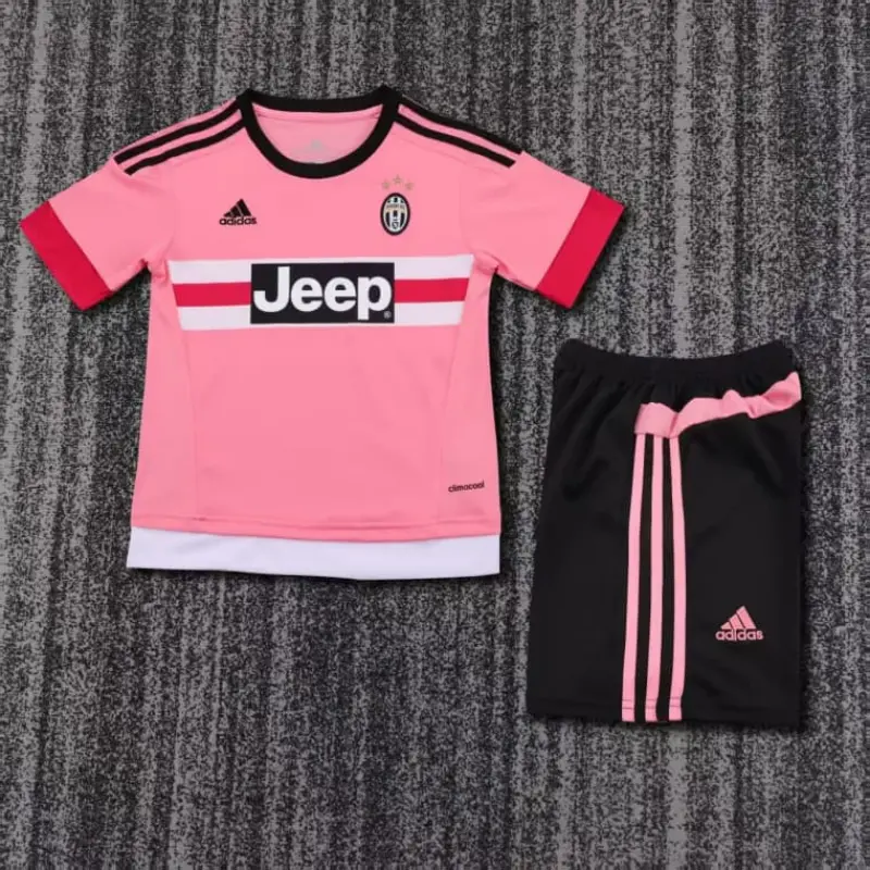 Camiseta Juventus 2015/16 Away Retro Rosa Niño Kit