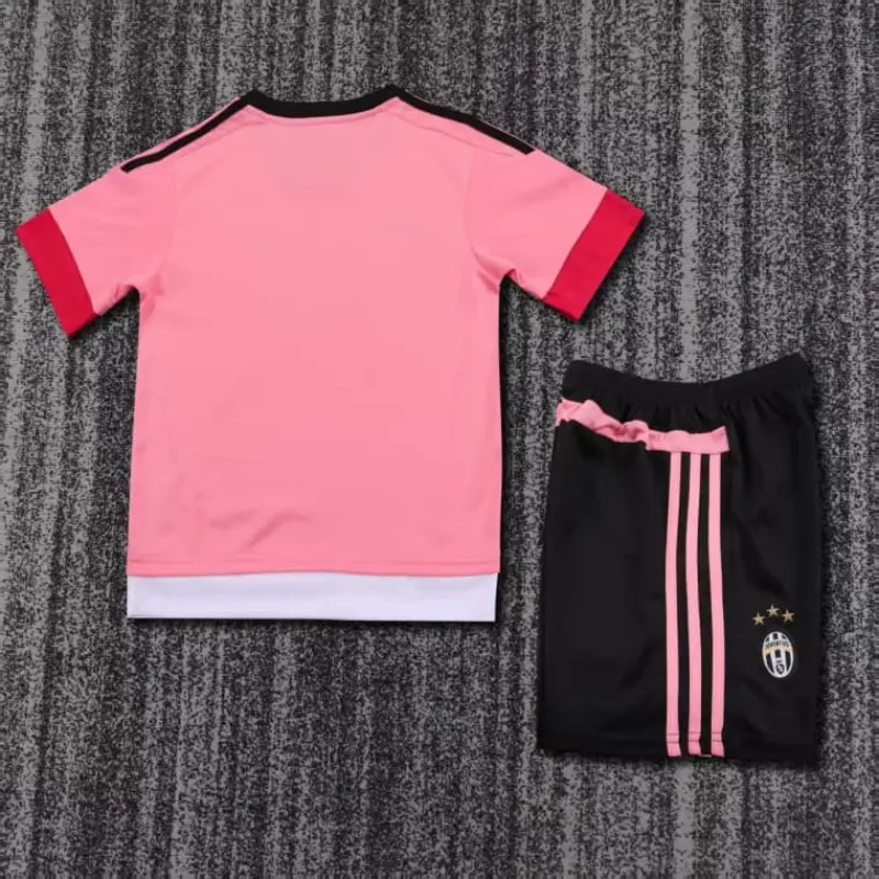 Camiseta Juventus 2015/16 Away Retro Rosa Niño Kit