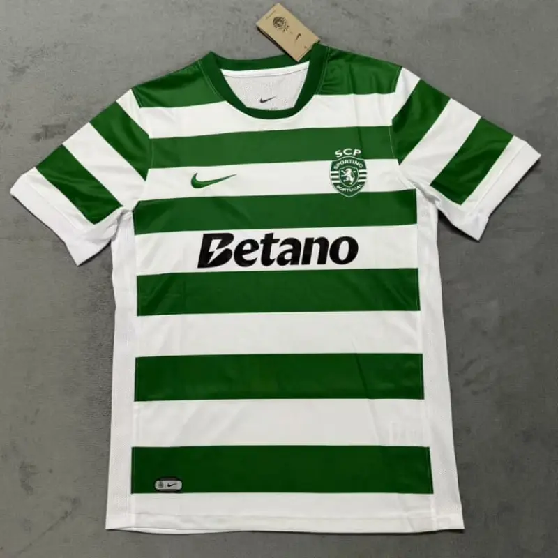 Camiseta Lisboa 2025/2026 Verde/Blanco Home