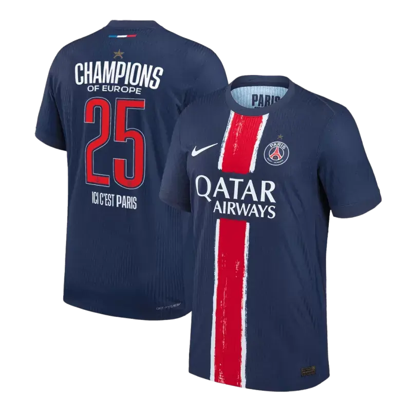 Camiseta PSG 2024/2025 CHAMPIONS #25 Home (EDICIÓN JUGADOR)