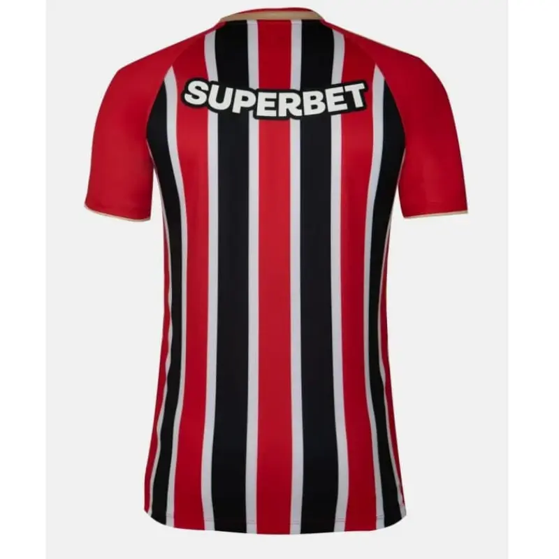 Camiseta São Paulo 2025/2026 Negro/Rojo Away