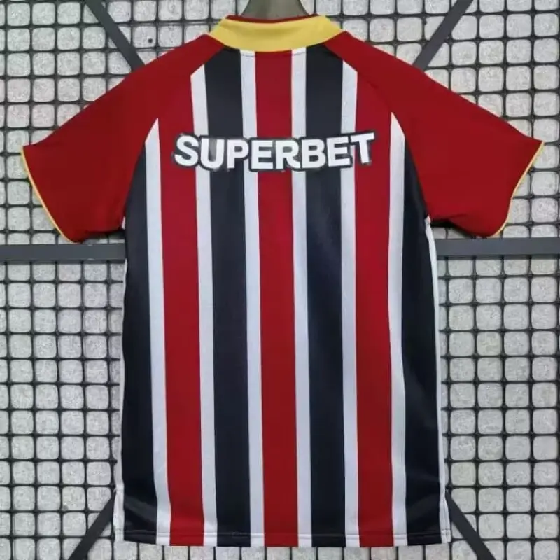 Camiseta São Paulo 2025/2026 Negro/Rojo Away