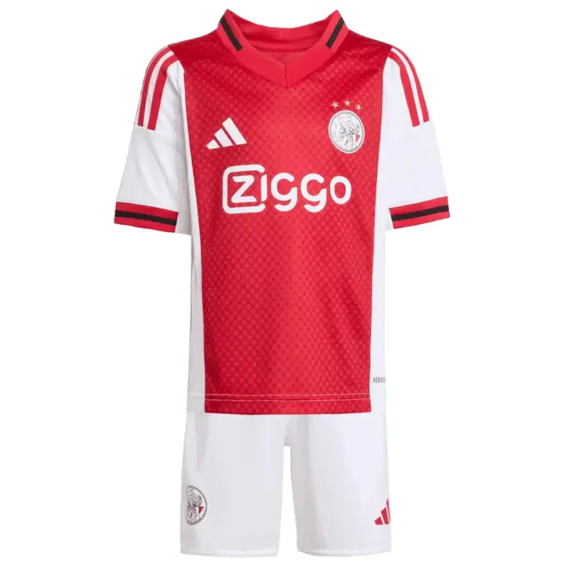 Camiseta Ajax 2025/2026 Home Rojo/Blanco Niño Kit