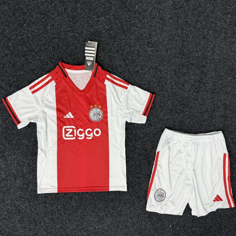 Camiseta Ajax 2025/2026 Home Rojo/Blanco Niño Kit