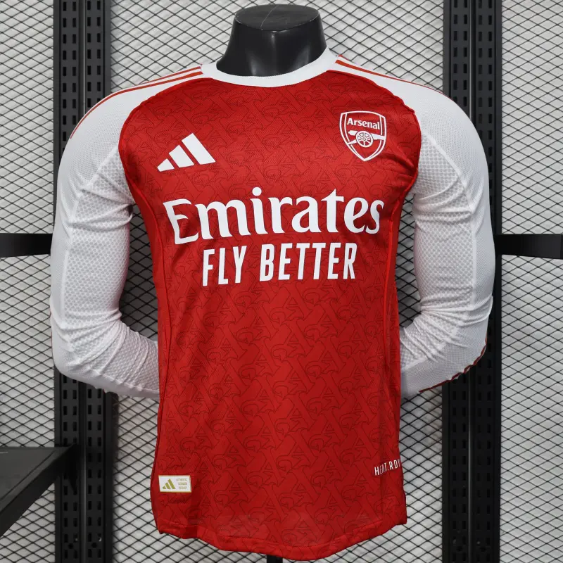 Camiseta Arsenal 2025/2026 Home ML Rojo (EDICIÓN JUGADOR)