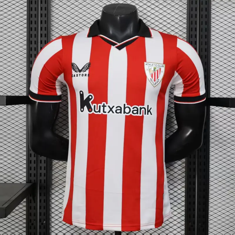 Camiseta Athletic de Bilbao 2025/2026 Home Rojo/Blanco (EDICIÓN JUGADOR)