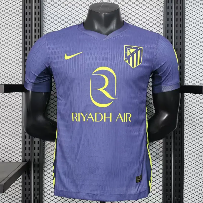 Camiseta Atlético de Madrid 2025/2026 Away Azul (EDICIÓN JUGADOR)