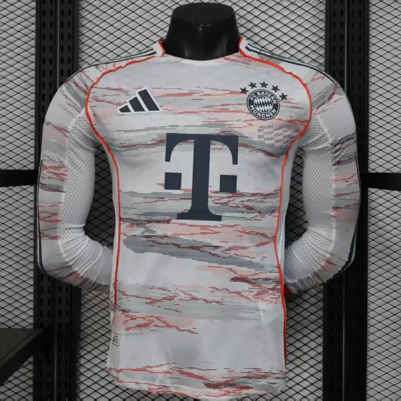 Camiseta Bayern Múnich 2025/2026 Away ML Blanco (EDICIÓN JUGADOR)
