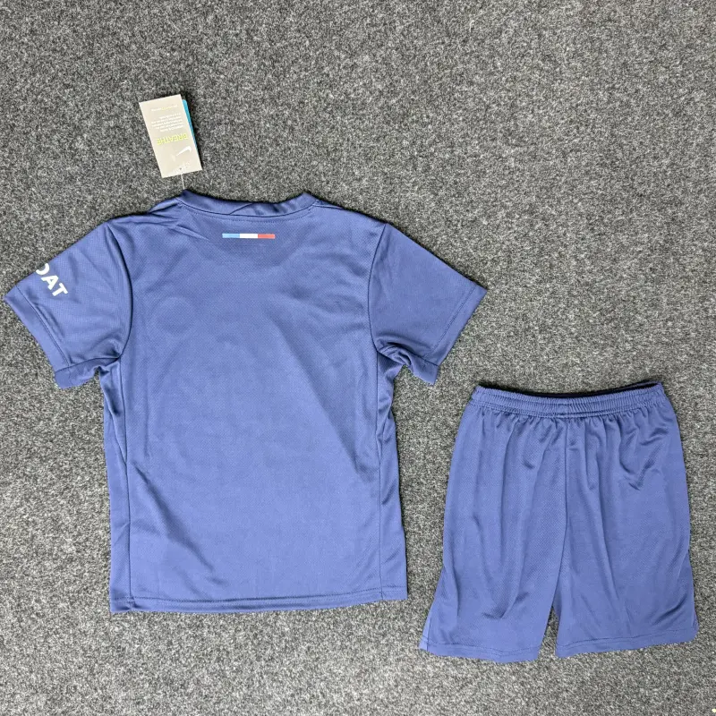 Camiseta PSG 2024/2025 Home campeón de la UCL Azul Niño Kit