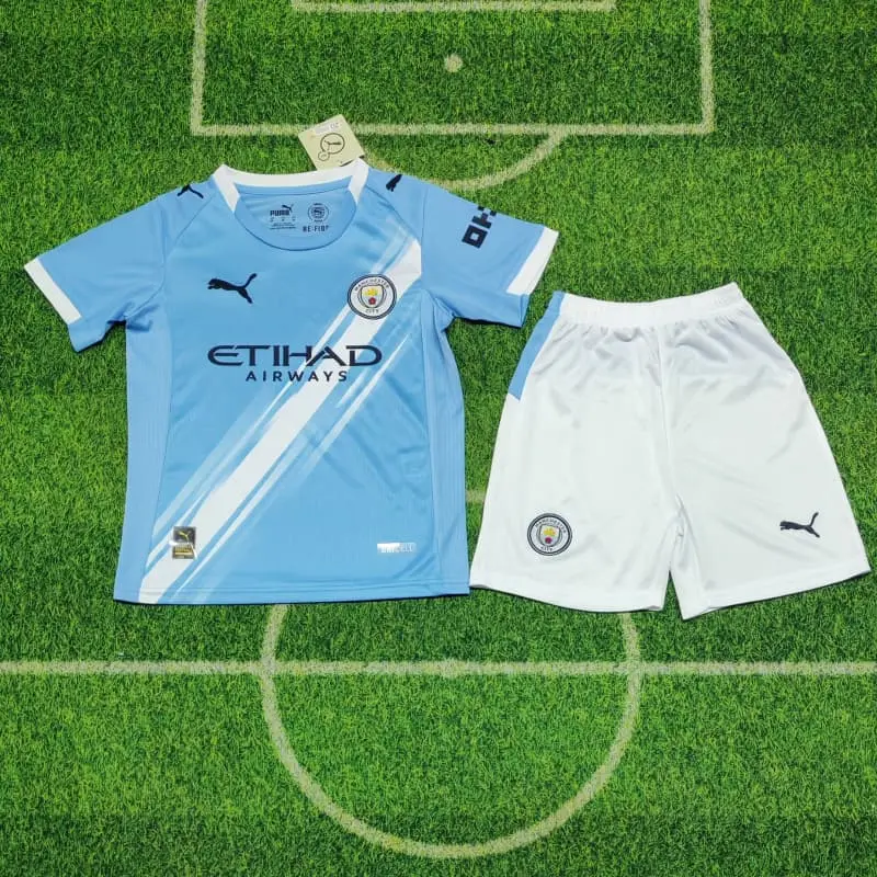 Camiseta Manchester City 2025/2026 Home Niño Kit