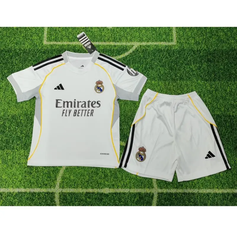 Camiseta Real Madrid 2025/2026 Blanco/Gris