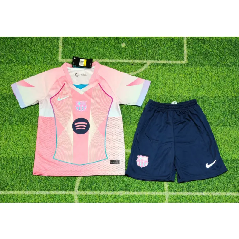 Camiseta Barcelona 2025/26 Niño Kit Rosa