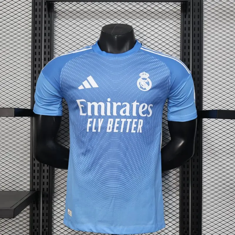 Camiseta de Portero Real Madrid 2025/2026 Azul (EDICIÓN JUGADOR)