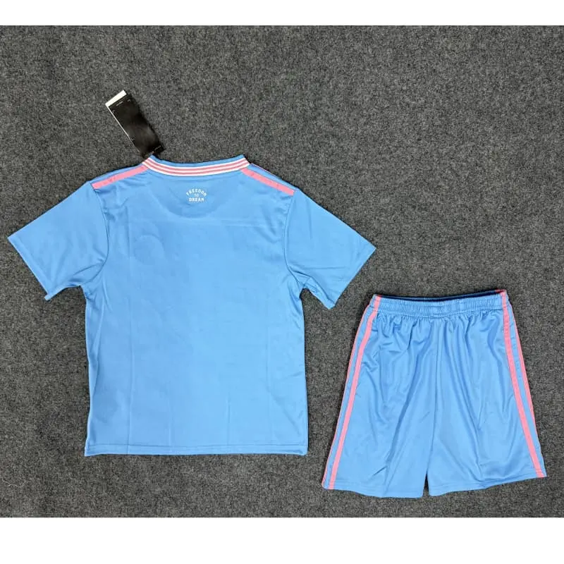 Camiseta Inter Miami 2025/2026 Third Azul Claro Niño Kit