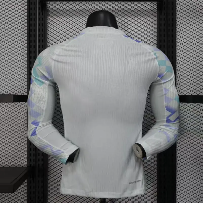 Camiseta Inter de Milan  2025/2026 Away ML Blanco (EDICIÓN JUGADOR)