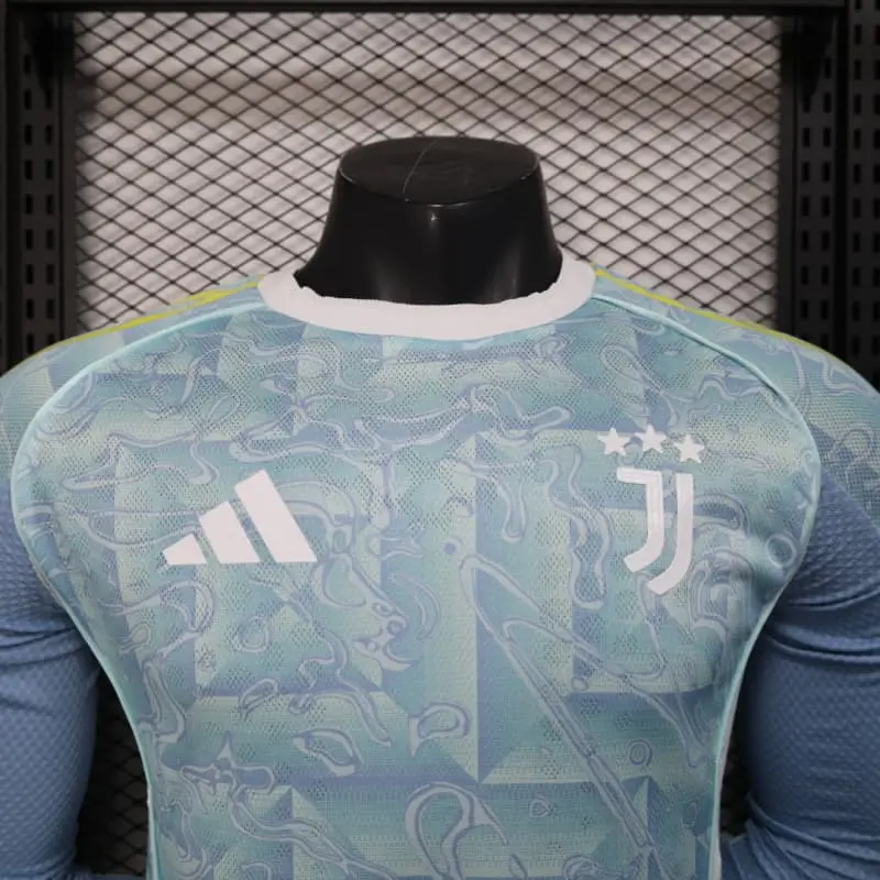 Camiseta Juventus 2025/2026 Away ML Turquesa (EDICIÓN JUGADOR)