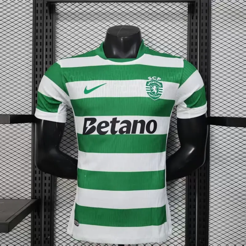 Camiseta Lisboa 2025/2026 Home Verde/Blanco (EDICIÓN JUGADOR)