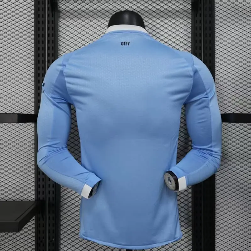 Camiseta Manchester City 2025/2026 Home ML Azul (EDICIÓN JUGADOR)