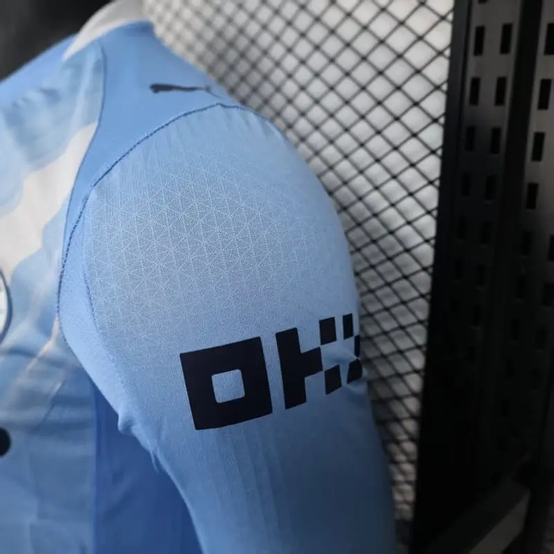 Camiseta Manchester City 2025/2026 Home ML Azul (EDICIÓN JUGADOR)