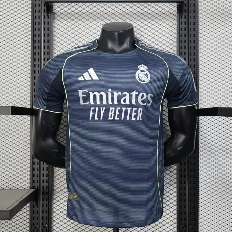 Camiseta Real Madrid 2025/2026 Segunda Azul Marino (EDICIÓN JUGADOR)