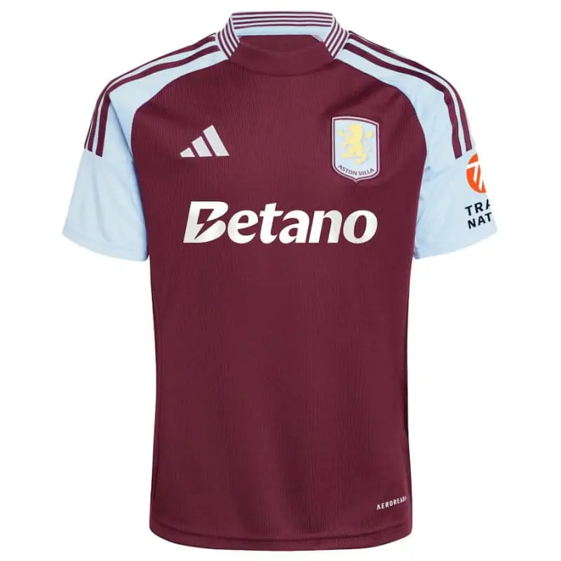 Camiseta Aston Villa 2025/2026 Home Rojo Oscuro