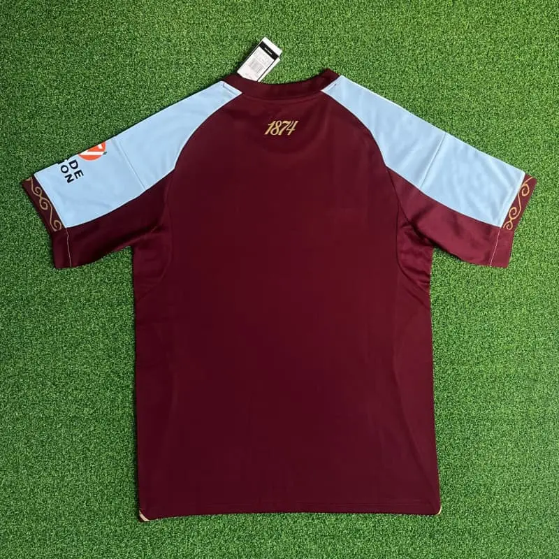 Camiseta Aston Villa 2025/2026 Home Rojo Oscuro