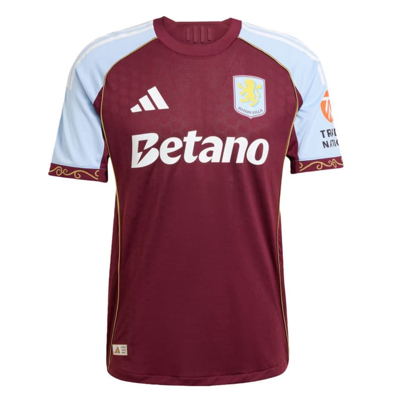 Camiseta Aston Villa 2025/2026 Home Rojo Oscuro