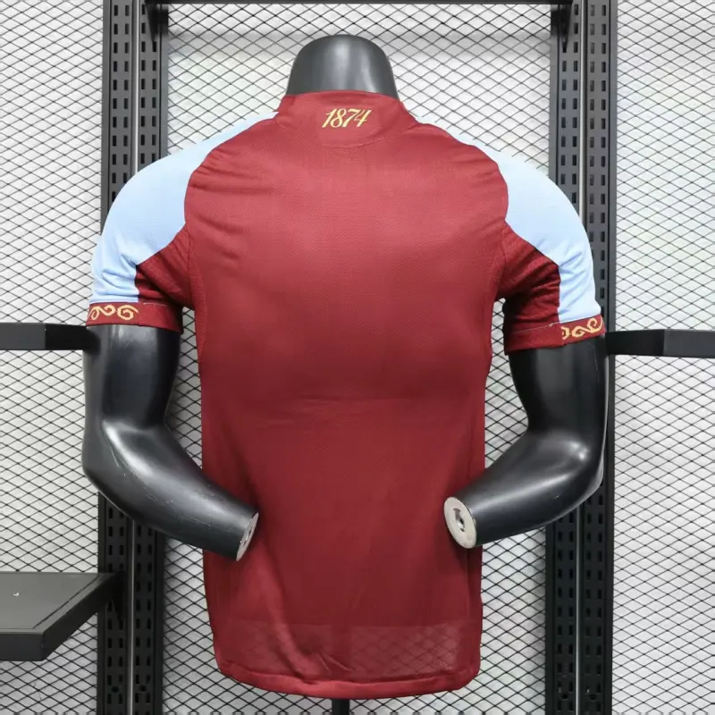Camiseta Aston Villa 2025/2026 Home Rojo Oscuro (EDICIÓN JUGADOR)