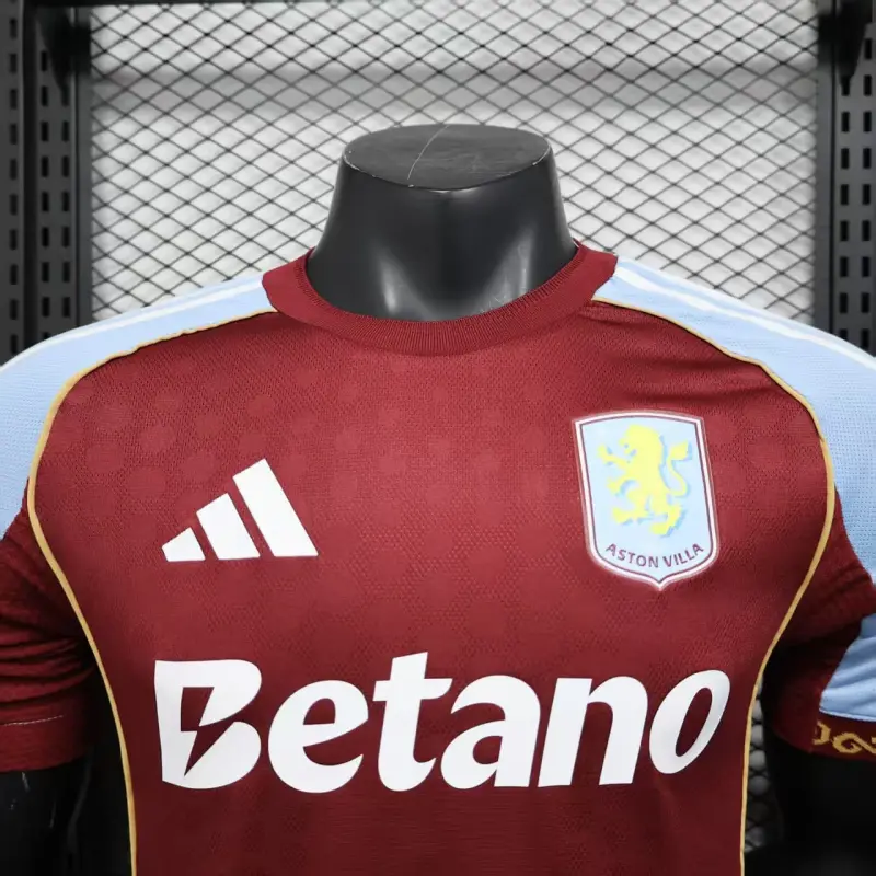 Camiseta Aston Villa 2025/2026 Home Rojo Oscuro (EDICIÓN JUGADOR)