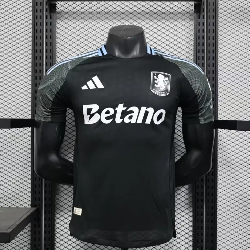 Camiseta Aston Villa 2025/2026 Away Negro (EDICIÓN JUGADOR)