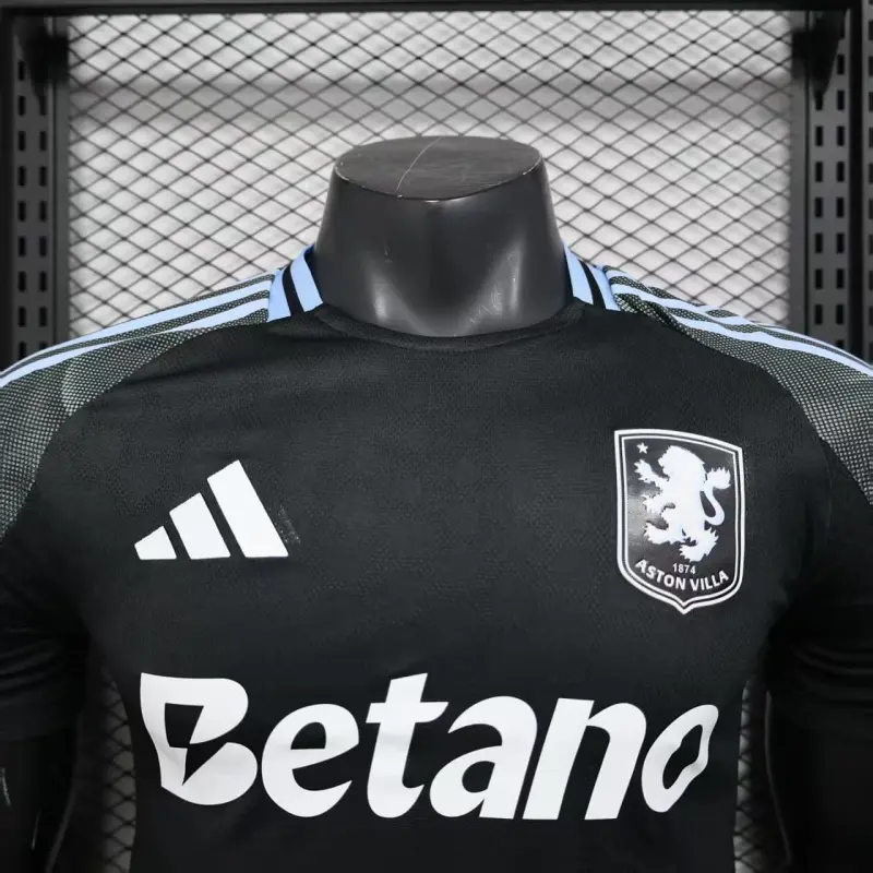 Camiseta Aston Villa 2025/2026 Away Negro (EDICIÓN JUGADOR)