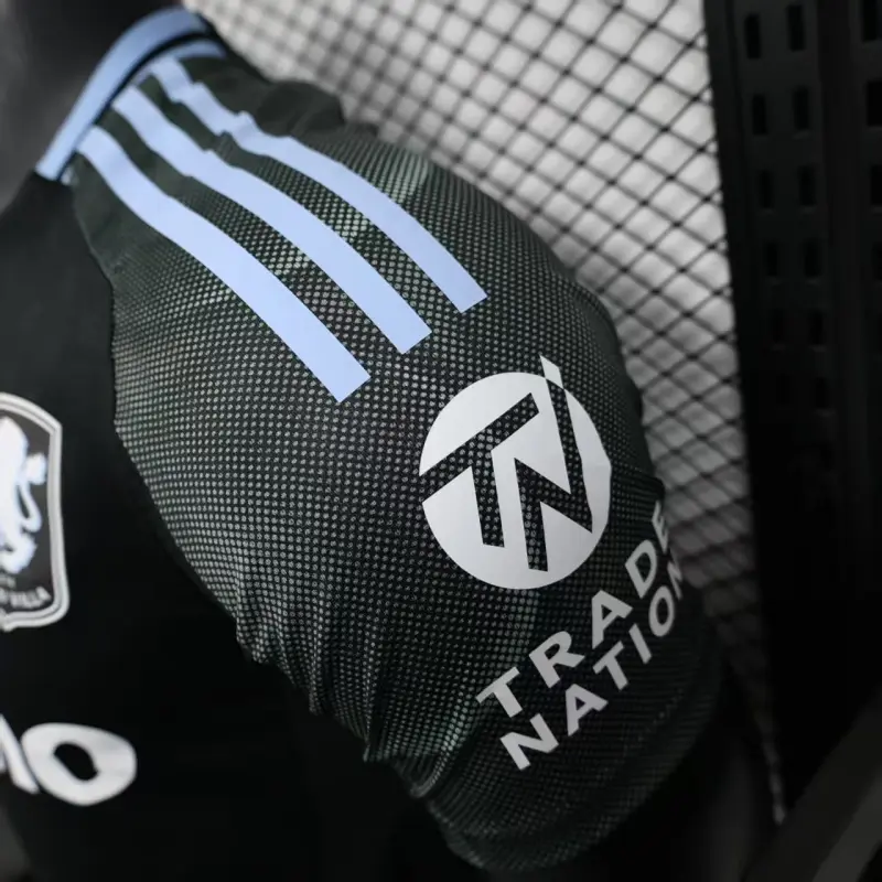 Camiseta Aston Villa 2025/2026 Away Negro (EDICIÓN JUGADOR)