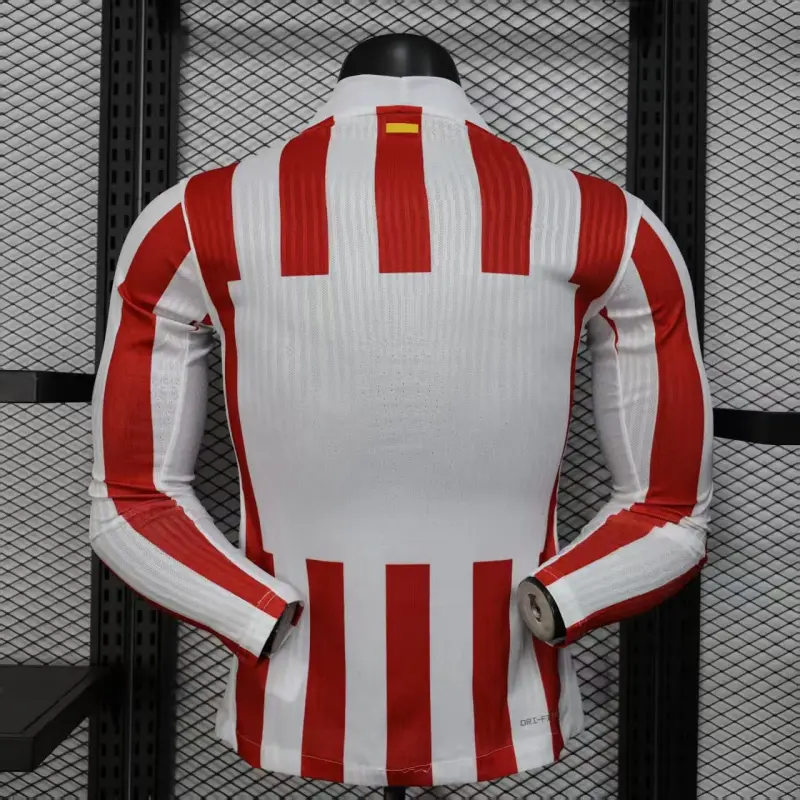 Camiseta Atlético de Madrid 2025/2026 Home ML Rojo/Blanco (EDICIÓN JUGADOR)