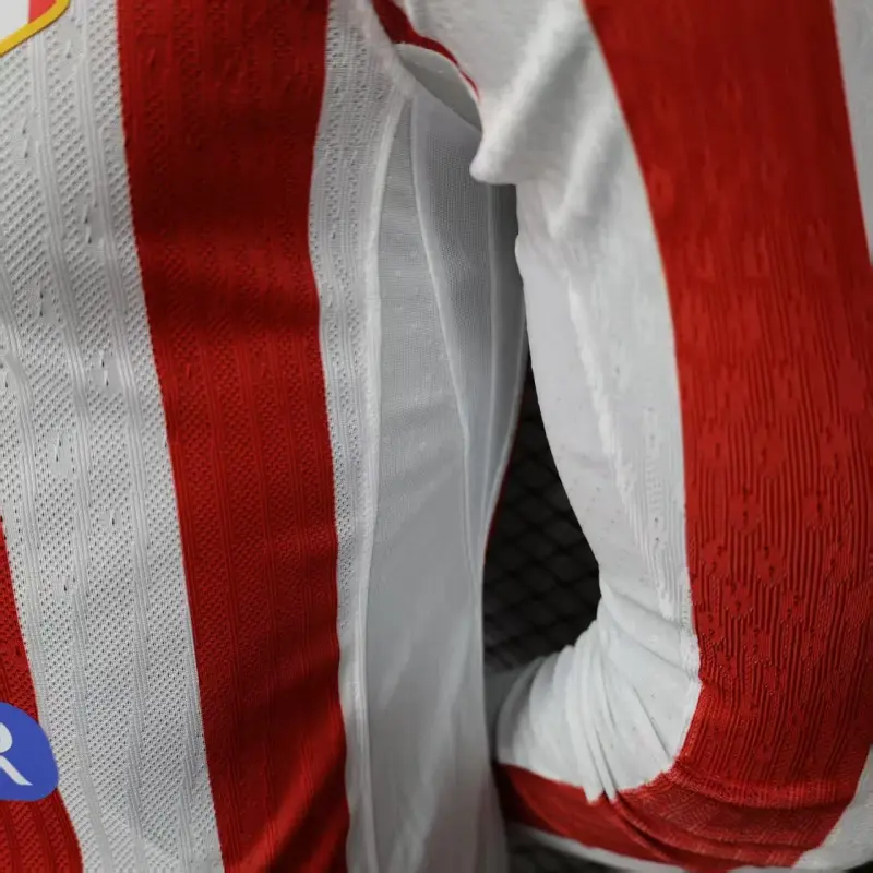 Camiseta Atlético de Madrid 2025/2026 Home ML Rojo/Blanco (EDICIÓN JUGADOR)