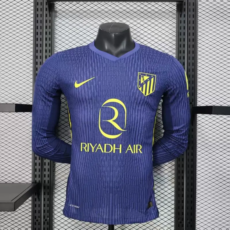 Camiseta Atlético de Madrid 2025/2026 Away ML Azul (EDICIÓN JUGADOR)