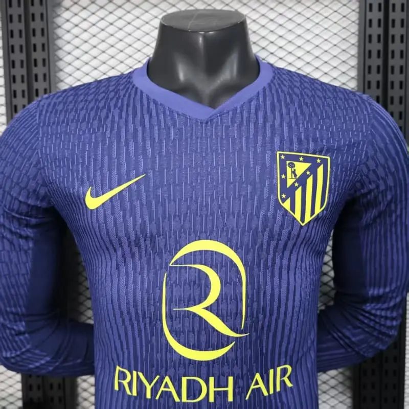 Camiseta Atlético de Madrid 2025/2026 Away ML Azul (EDICIÓN JUGADOR)