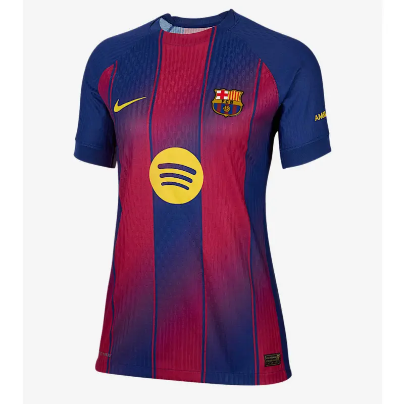 Camiseta Barcelona 2025/2026 Home Azul/Rojo Mujer