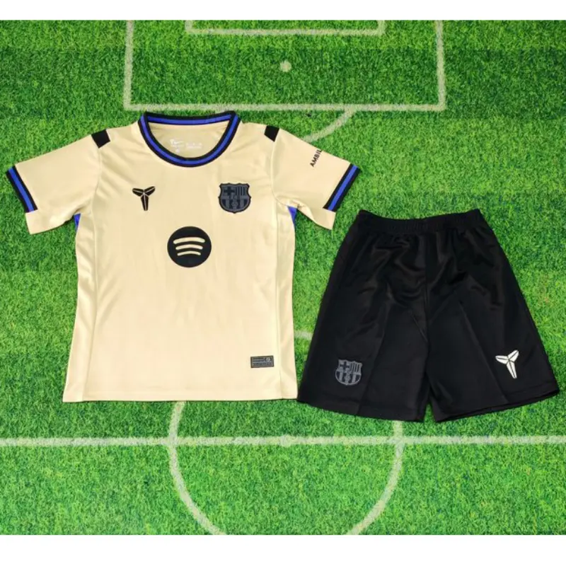 Camiseta Barcelona 2025/2026 Caqui Niño Kit