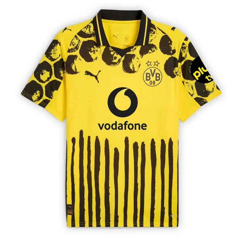 Camiseta Borussia Dortmund KidSuper 2025/2026 Amarillo con Publicitario