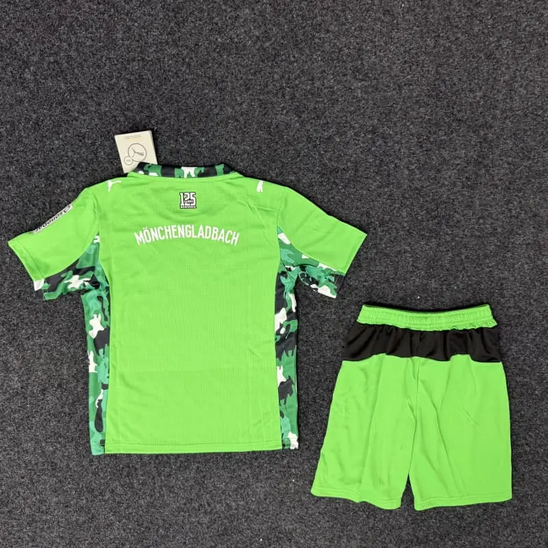 Camiseta Borussia Mönchengladbach 2025/2026 Away Verde Niño Kit