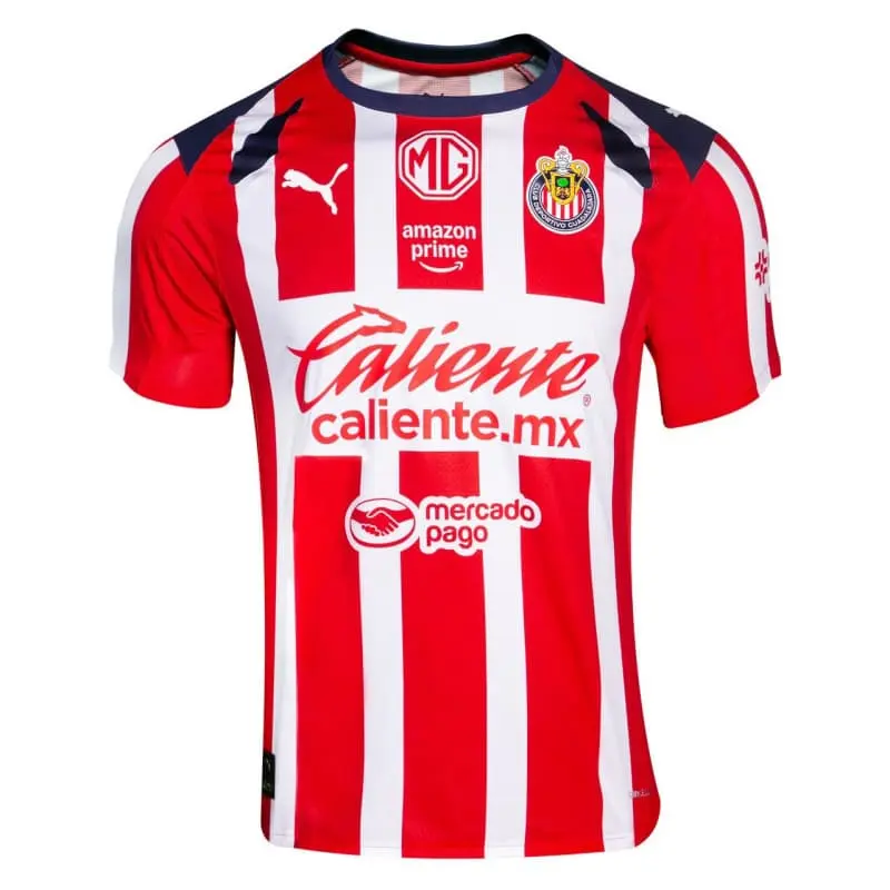 Camiseta Chivas 2025/2026 Home Rojo/Blanco