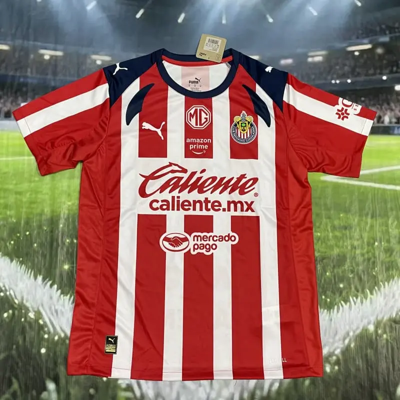 Camiseta Chivas 2025/2026 Home Rojo/Blanco