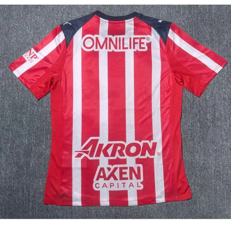 Camiseta Chivas 2025/2026 Home Rojo/Blanco (EDICIÓN JUGADOR)