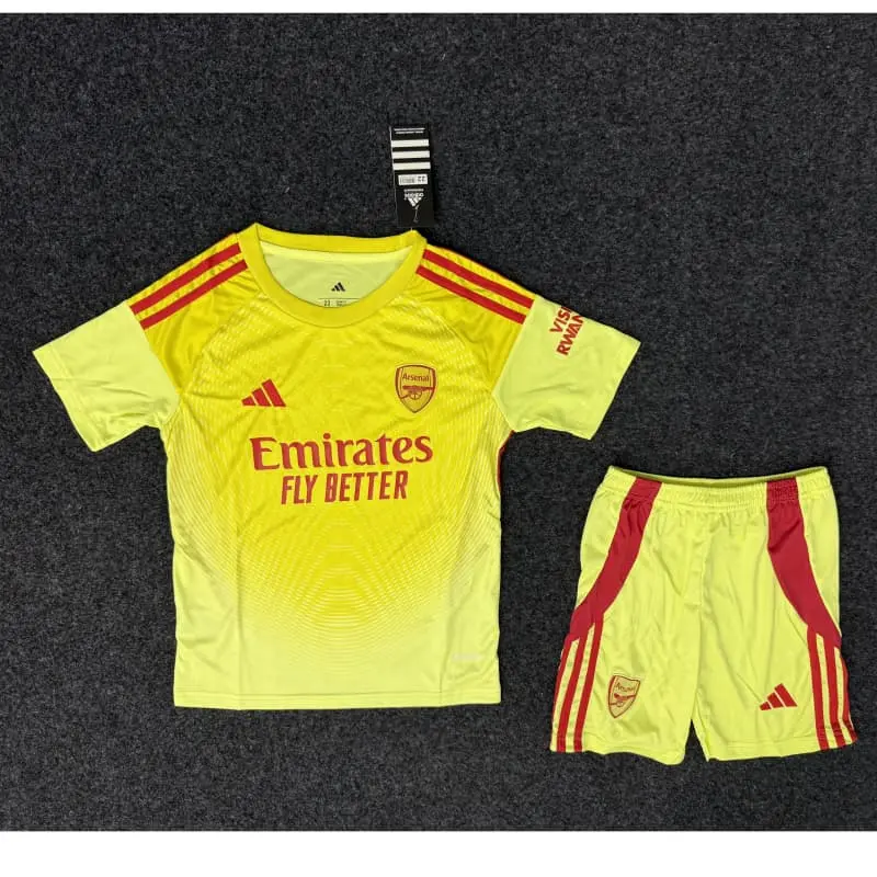 Camiseta de Portero Amarillo 2025/2026 Niño Kit